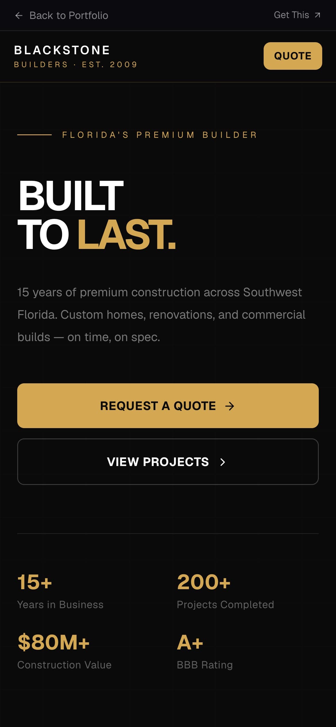 Blackstone Builders — site preview