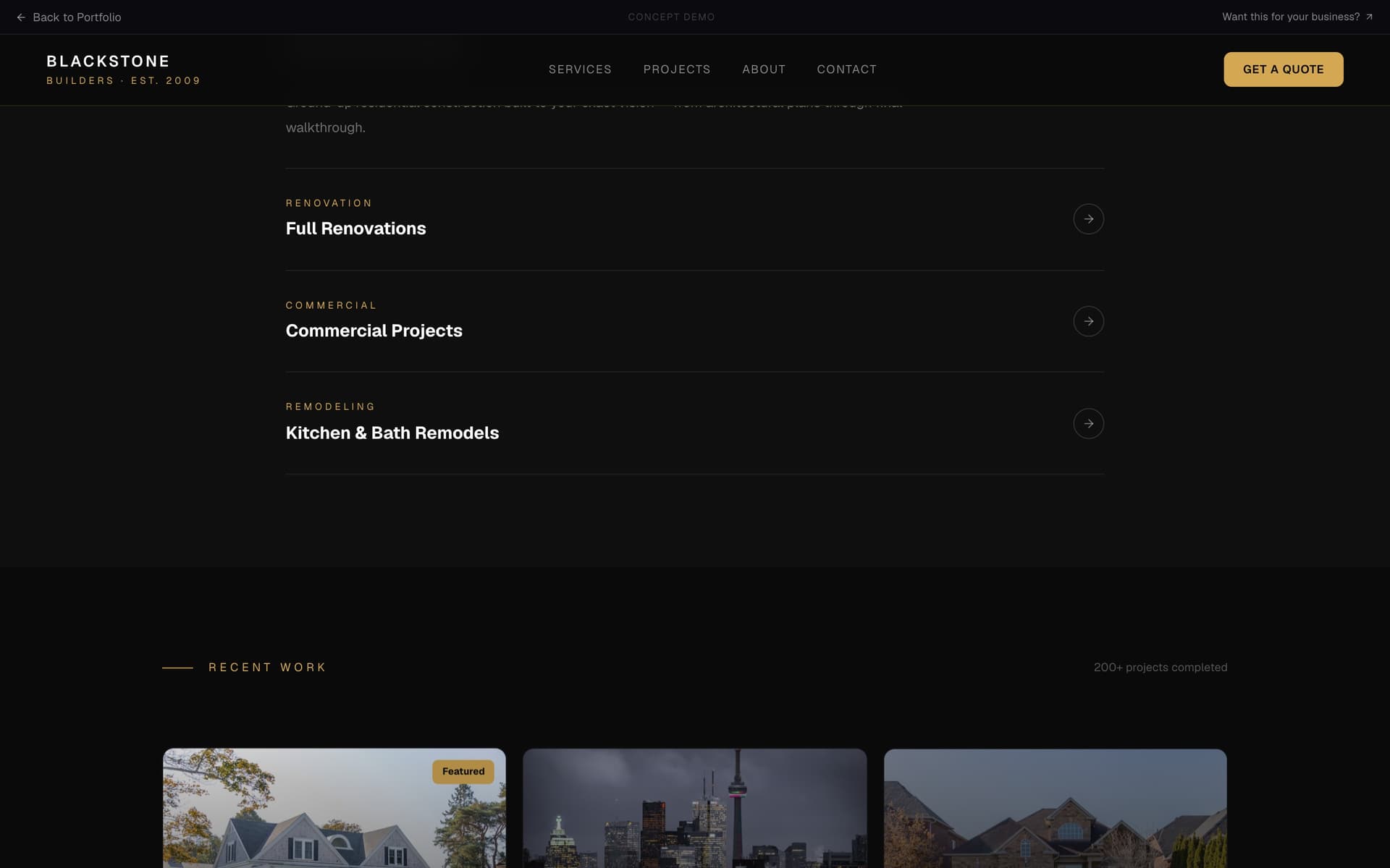 Blackstone Builders — site preview