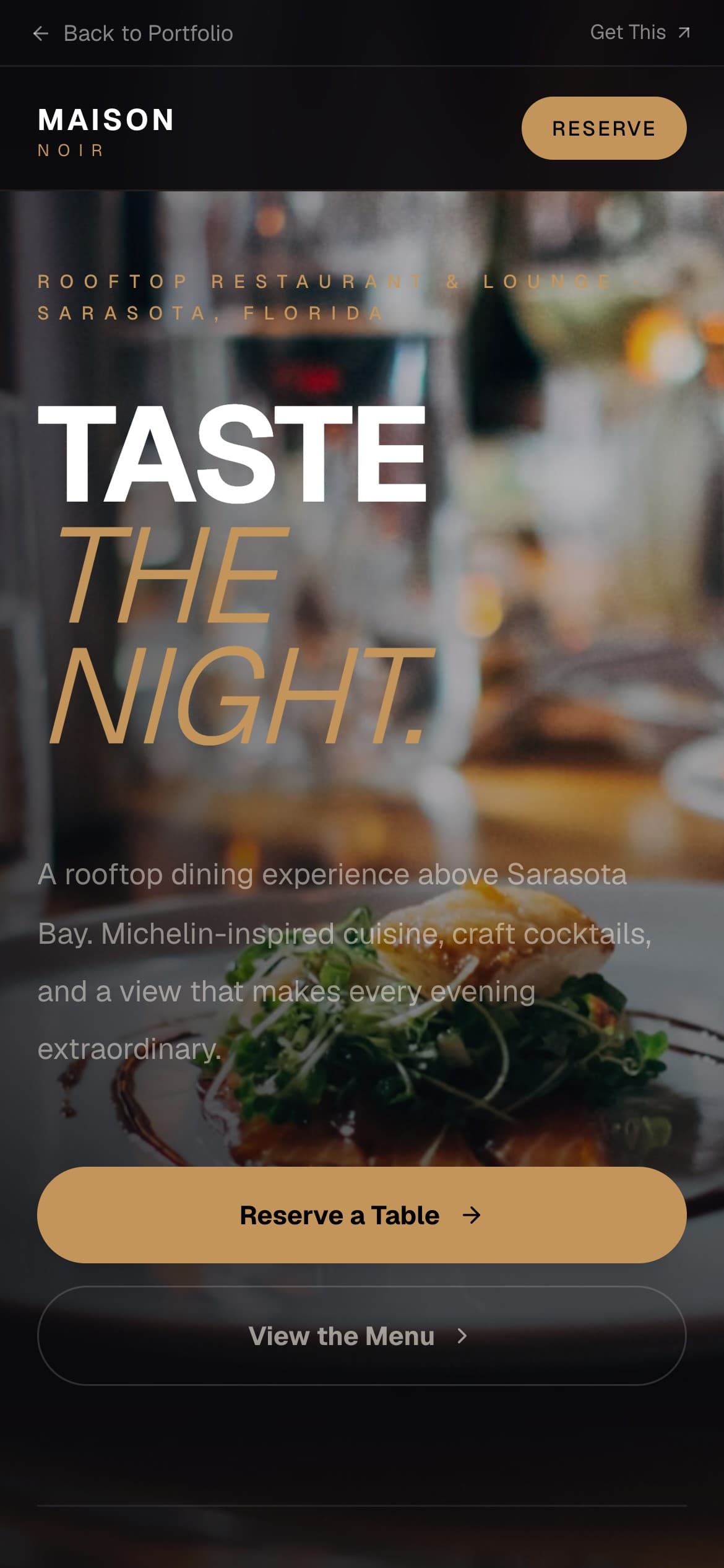 Maison Noir — site preview